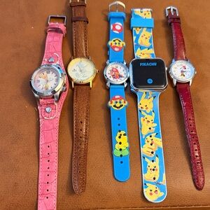 Vintage Disney Pokémon Mario Watches (All Work)